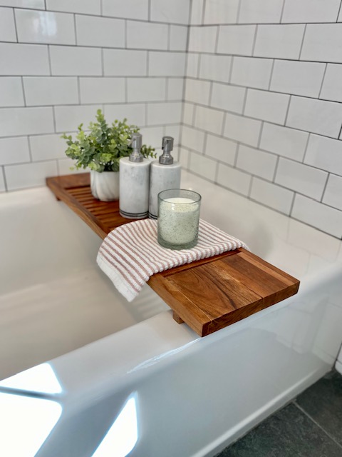 staging a bathroom