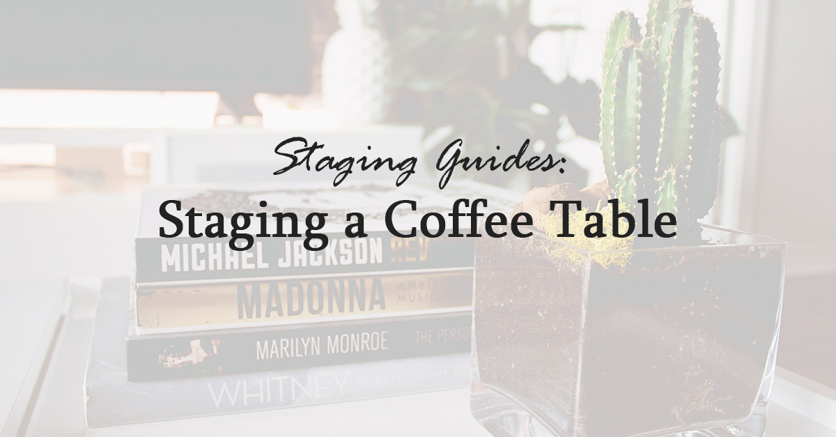 coffee table staging