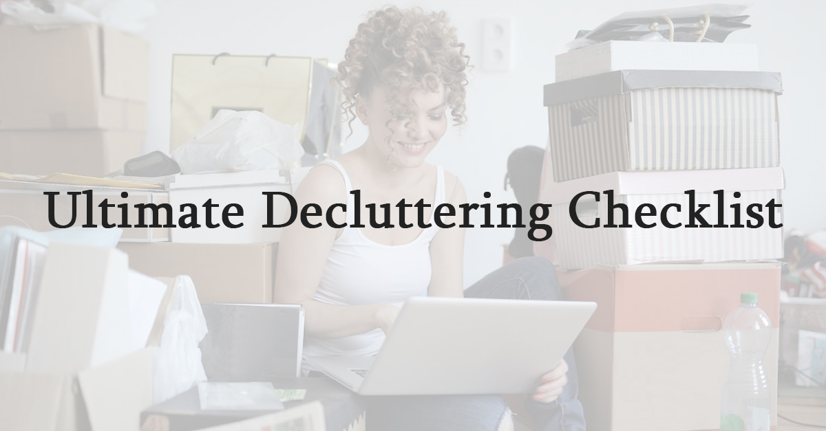 decluttering checklist