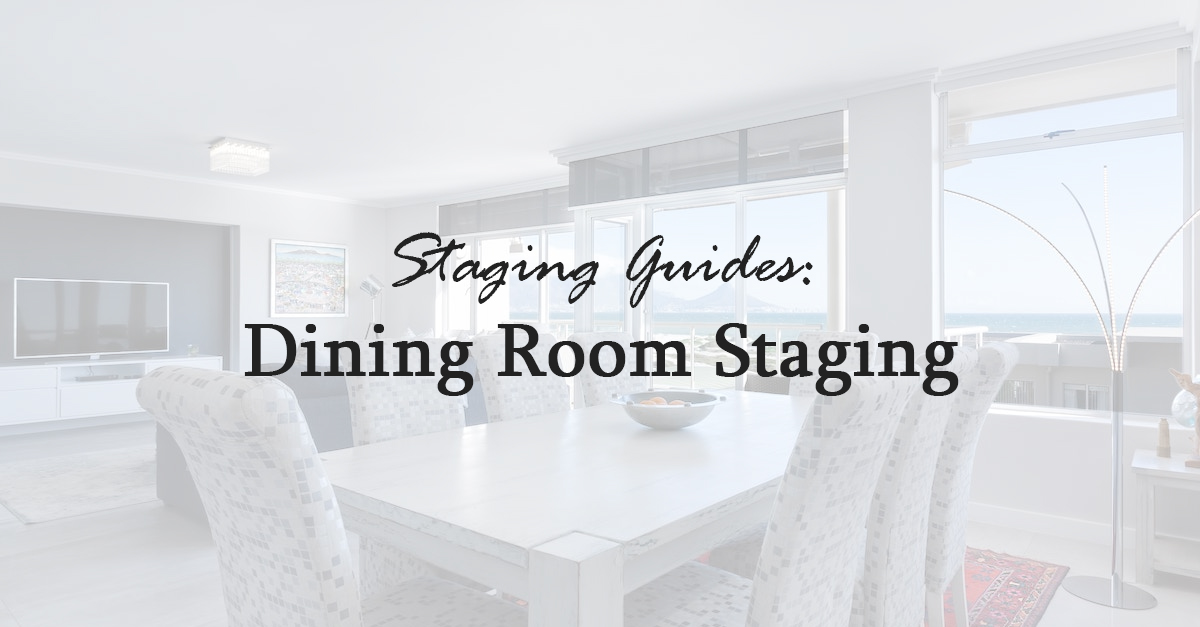 dining room staging