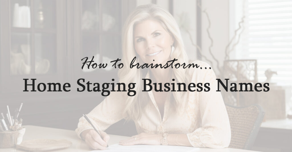home staging business names