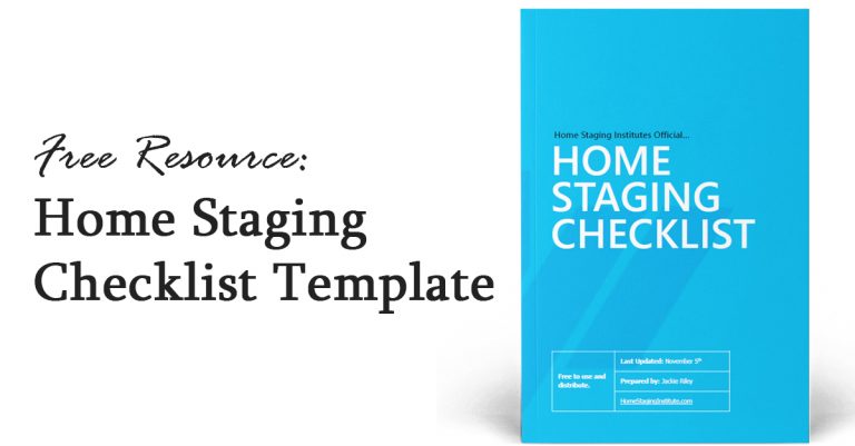 home staging checklist template