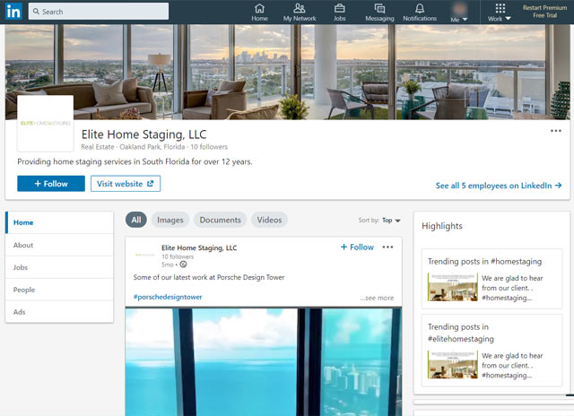 home staging on linkedin