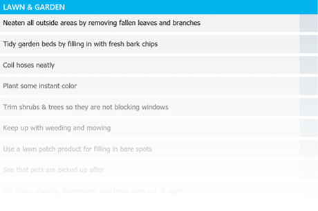 lawn and garden checklist