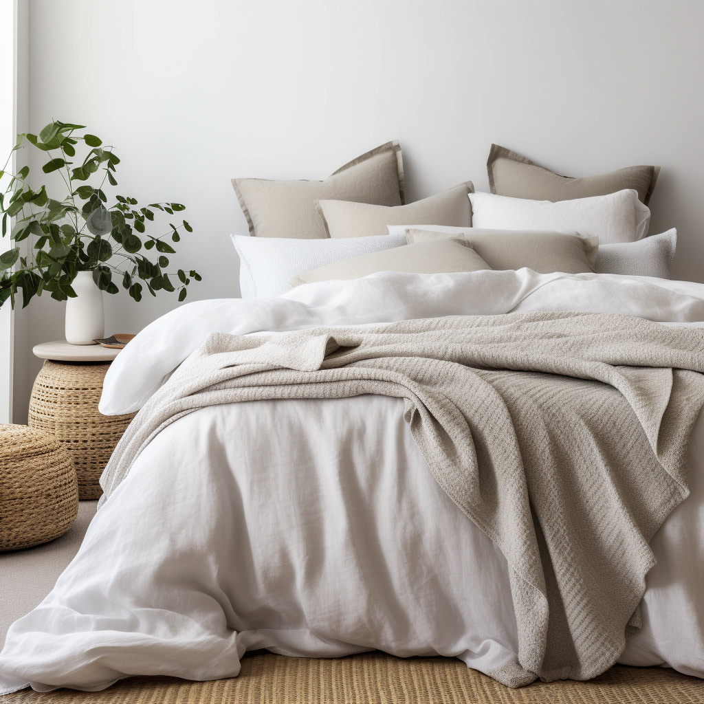 layering a throw on a bed