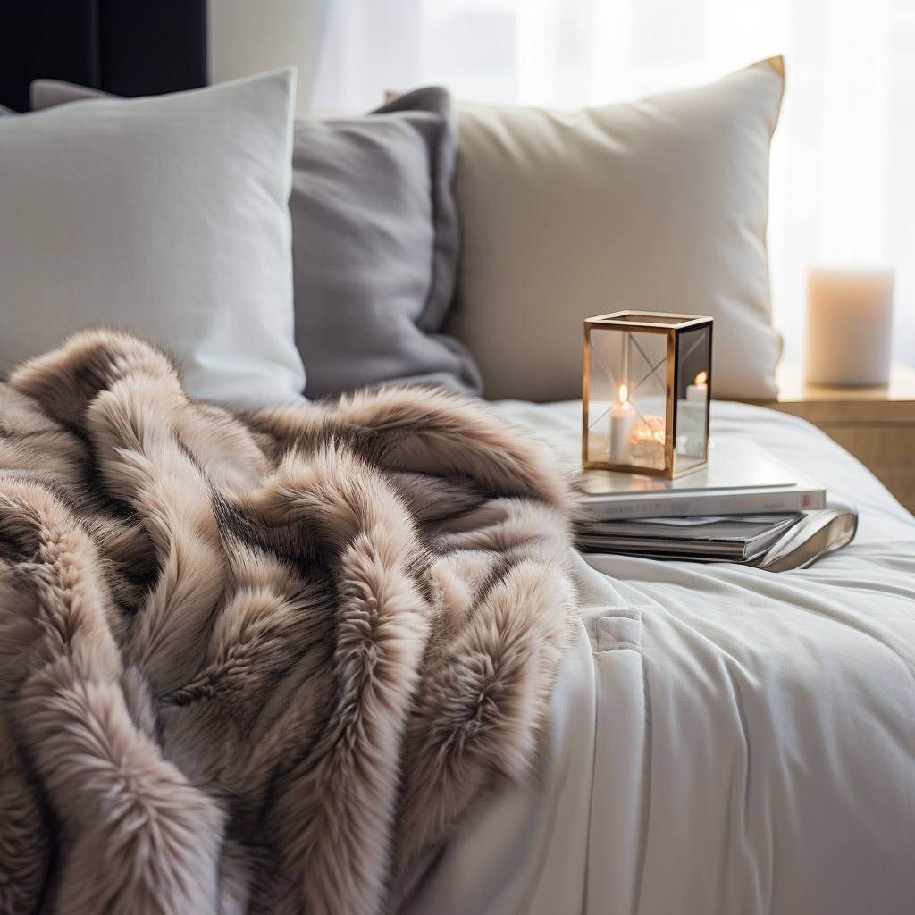 rustic bed throw
