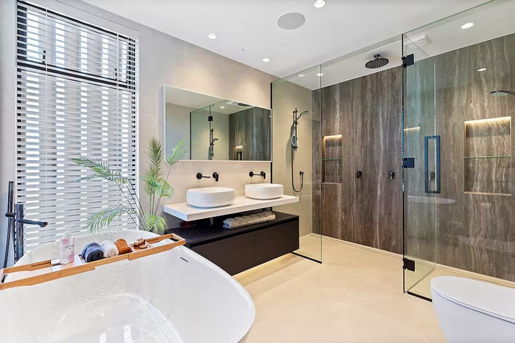staged bathroom