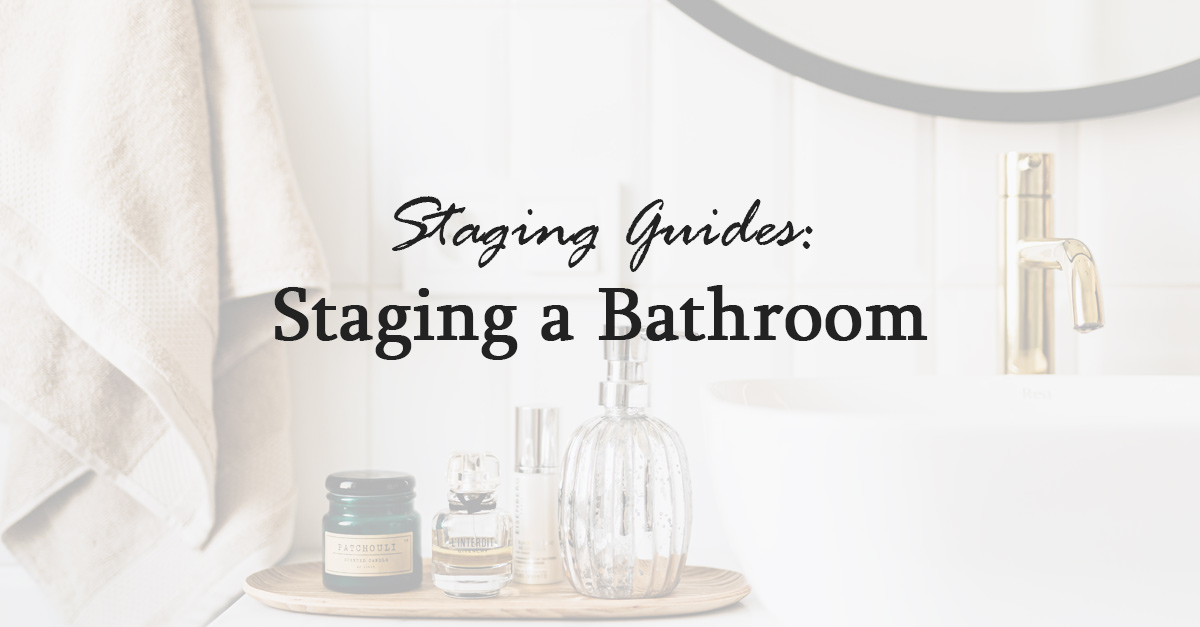 staging a bathroom