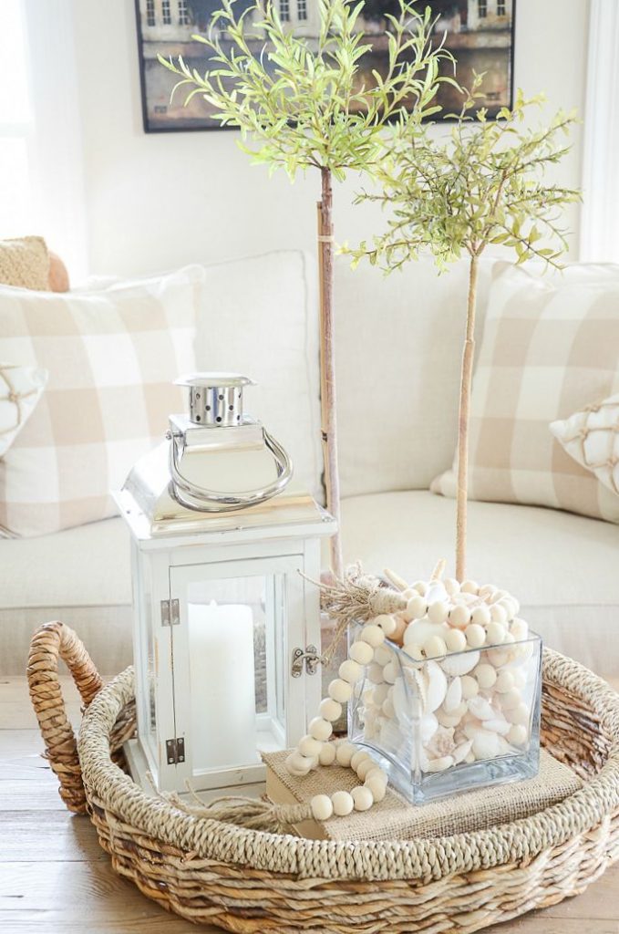 staging a coffee table