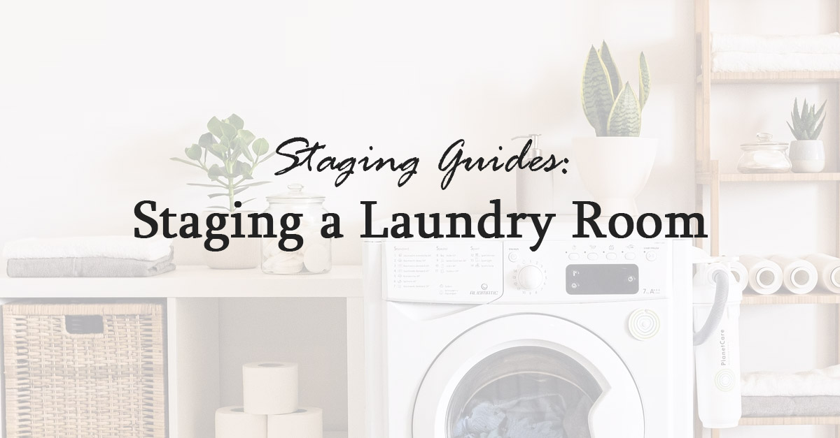 staging a laundry room