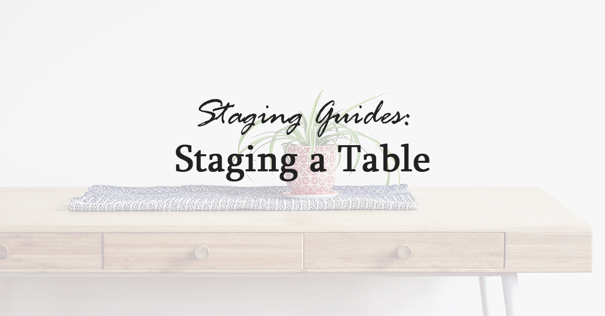 staging a table