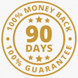 90-day money back guarantee
